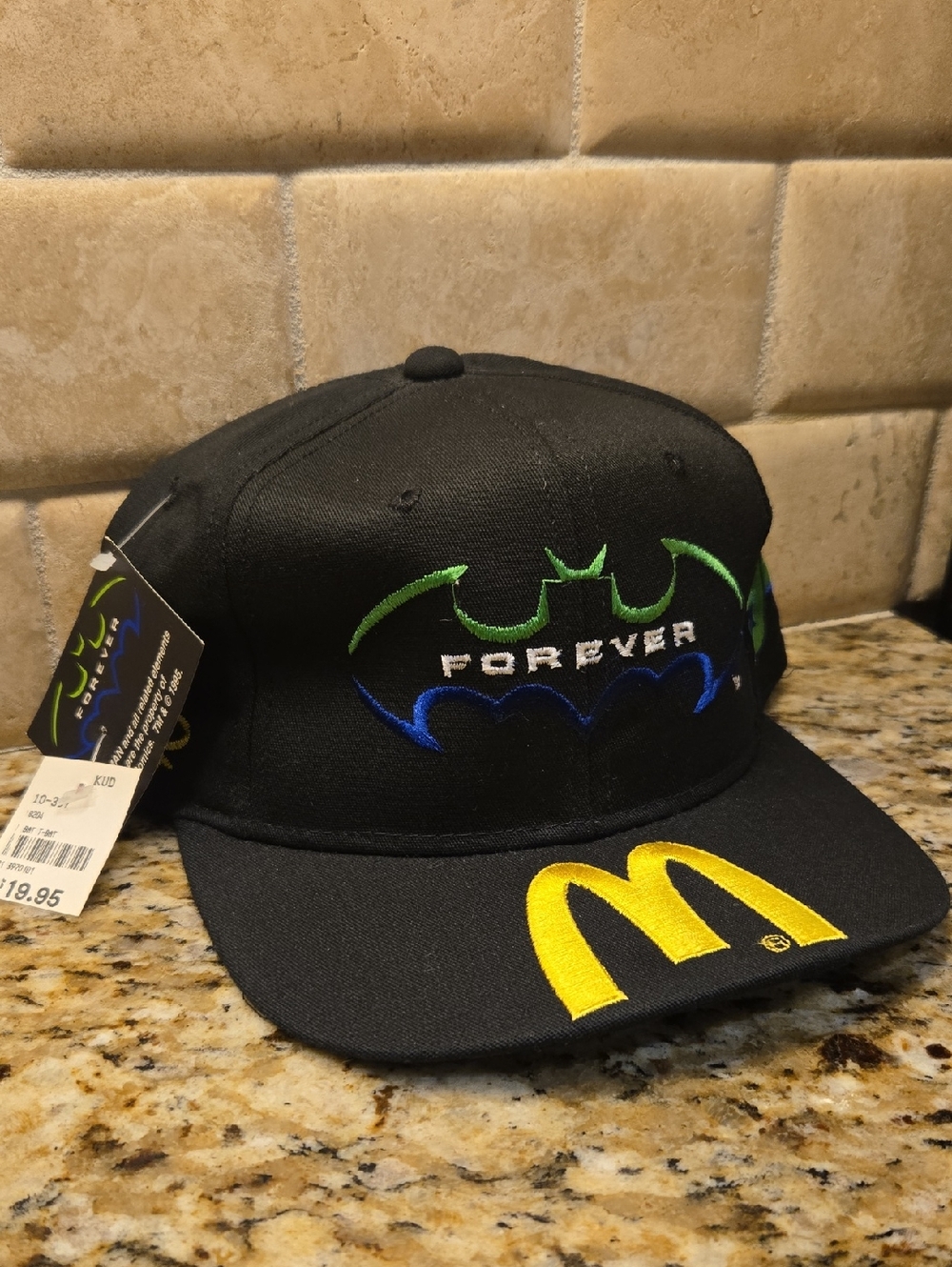 1995 Bill Elliott Batman Forever McDonald's Hat NOS